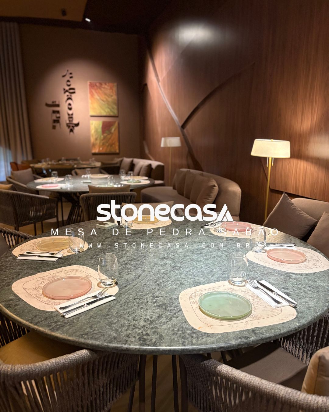Móveis e Mesas de Pedra-Sabão Stone Casa